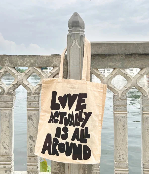 Love Is All Around – Printed Tote Bag