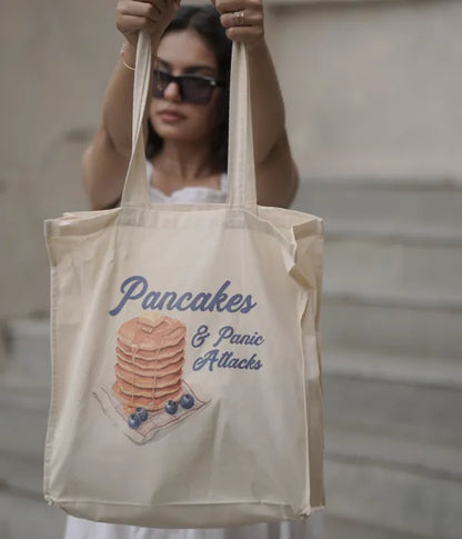 Pancakes and Panic Attacks – Printed Tote Bag