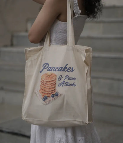 Pancakes and Panic Attacks – Printed Tote Bag