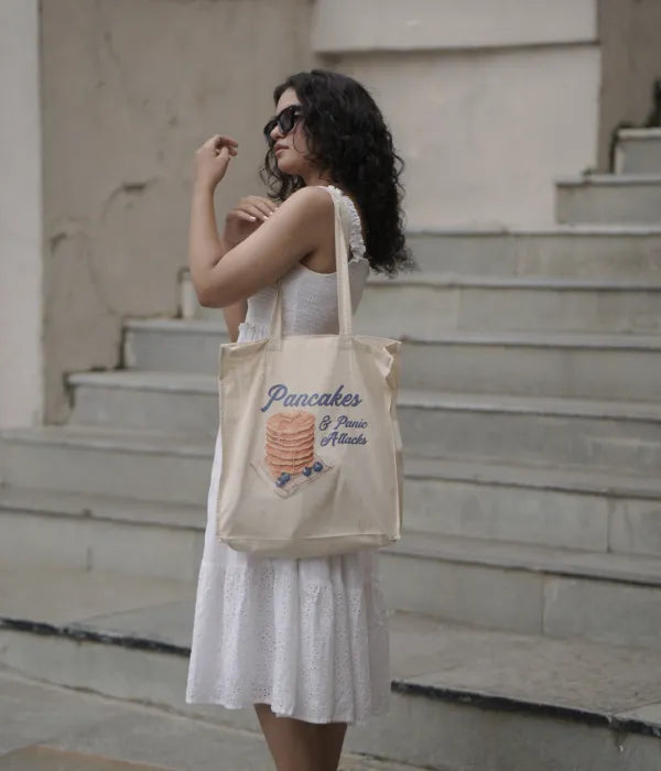 Pancakes and Panic Attacks – Printed Tote Bag