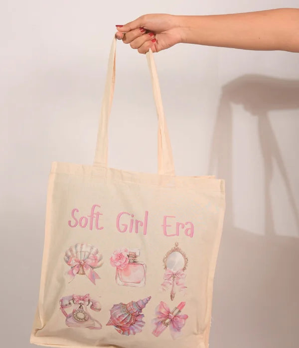 Soft Girl Era – Printed Tote Bag